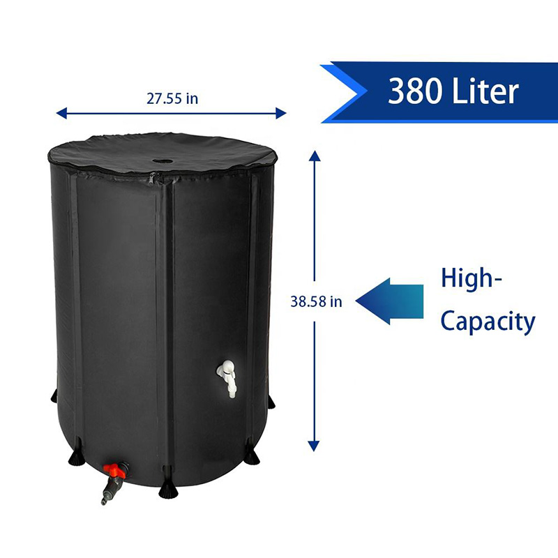 Outdoor Household PVC Collapsible Rainwater Collection Bucket for Watering Flowers
