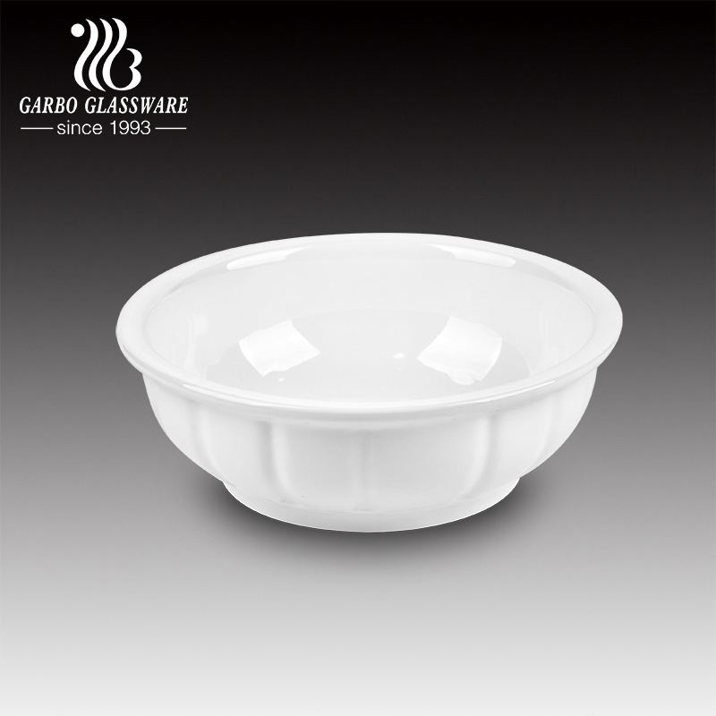 Wholesale 10 Inch Porcelain Bowl Custom Ceramic Salad Bowl for Hotel Restaurant Used