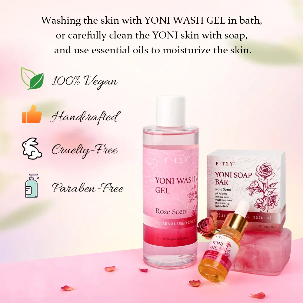 Custom Factory Price Anti-Fungal Yoni Wash Set Hydrating Intimate Feminine Set