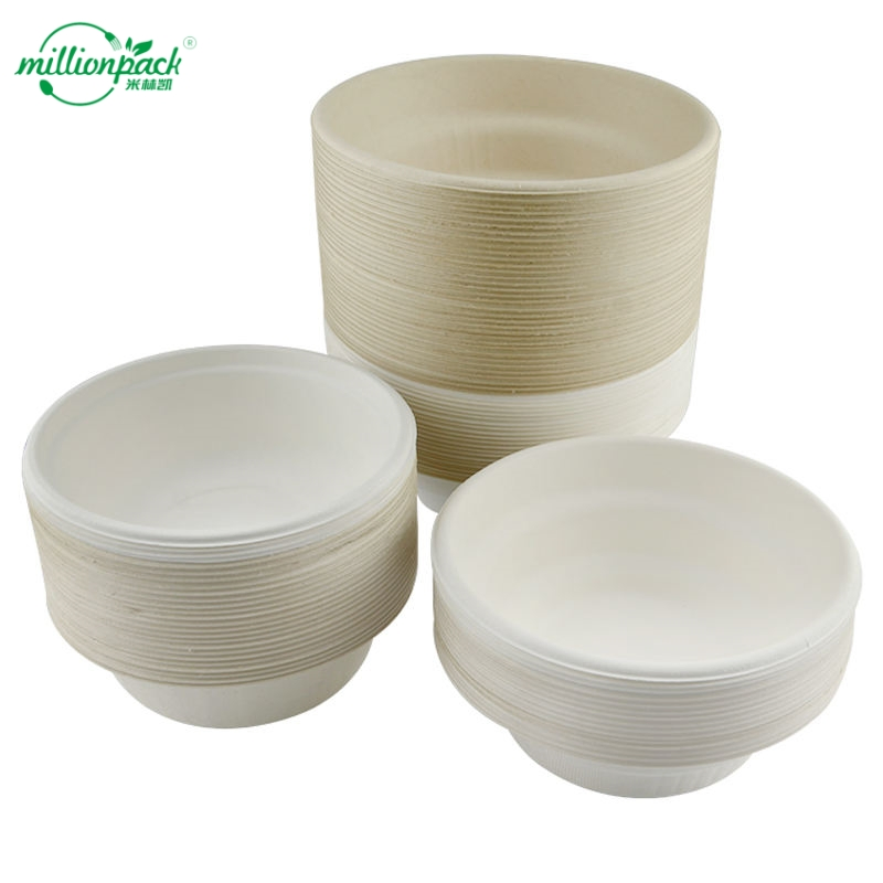 Heavy-Duty Sugarcane Bagasse Container for Fried Foods with Grease Barrier