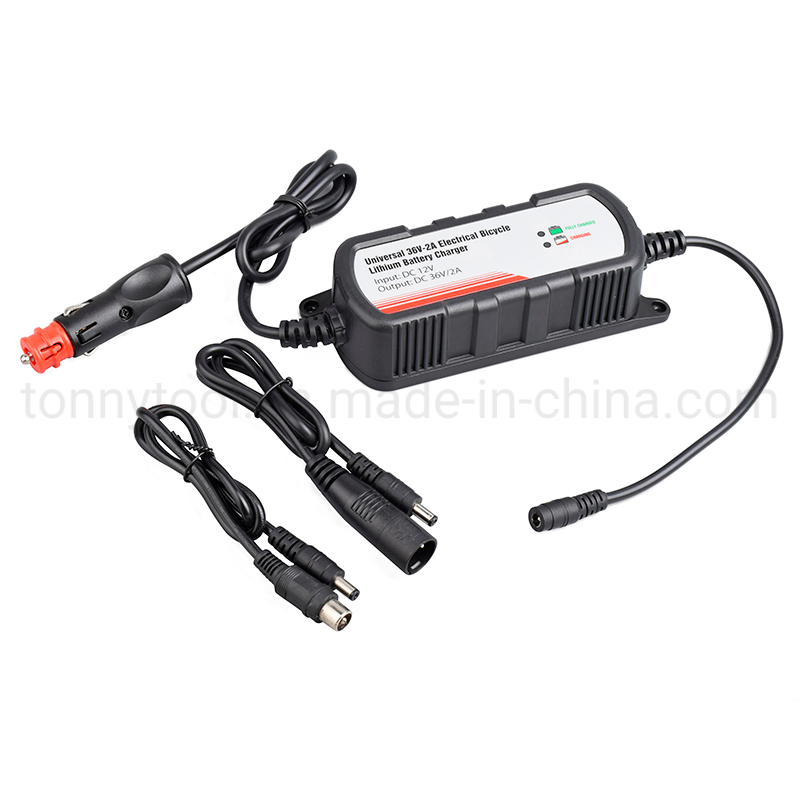 Intelligent 36V Lithium Battery Charger with Overcharge Protection & LED Indicator
