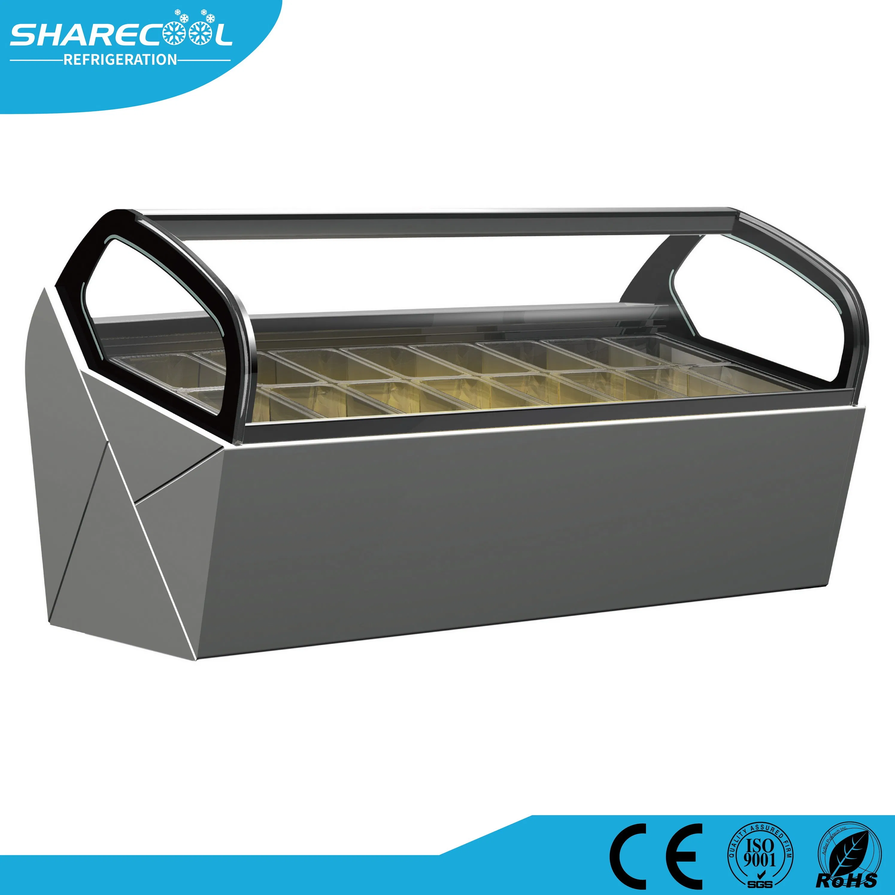 Морозильная витрина для мороженого с 18 контейнерами