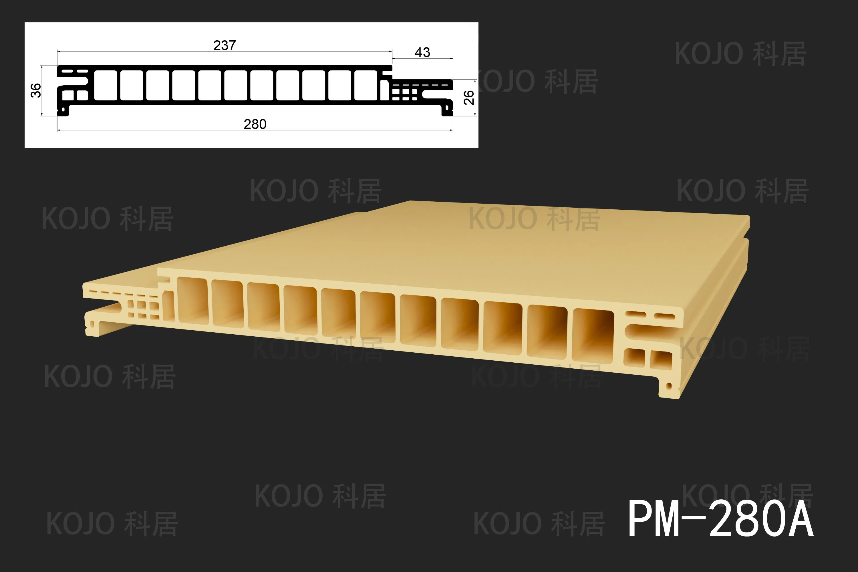 Fireguard B1 Waterproof WPC Door Frame with PVC Film Coating