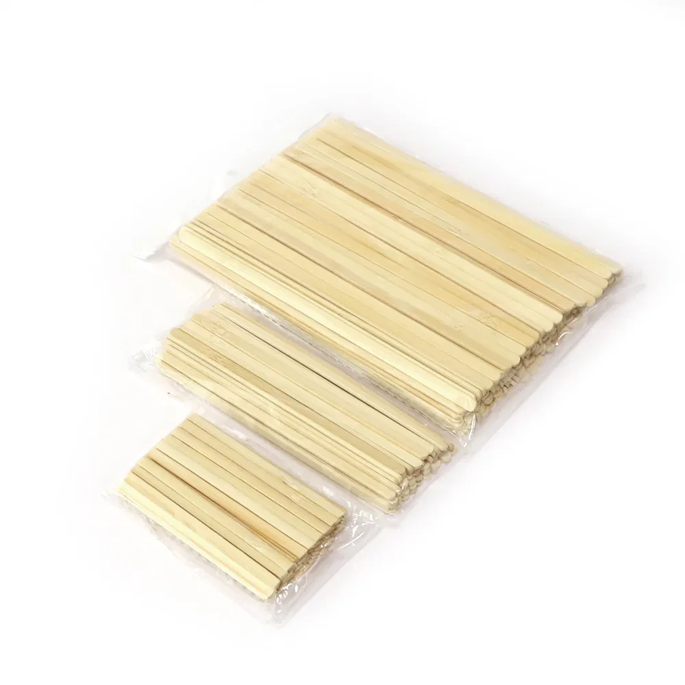 175mm Bamboo Coffee Stirrer Disposable Beverage Stirrers Sticks Eco Friendly Biodegradable Stir Sticks for Tea Hot or Cold Beverages