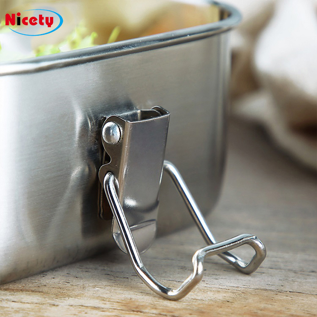 Insulated Biodegradable Tiffin Box Leakproof Camping Food Storage Container Stainless Steel Lunch Box