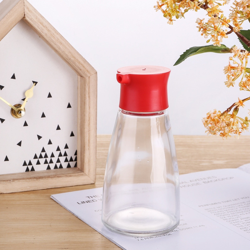 New High-End Glass Vinegar Bottle Vinegar Pot Household Soy Sauce Bottle Seasoning Bottle