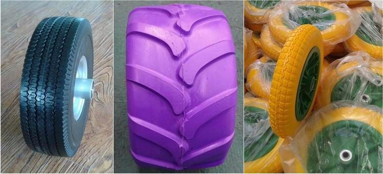 High-Quality PU Foam Filled Solid Tires 3.50-4 for OEM