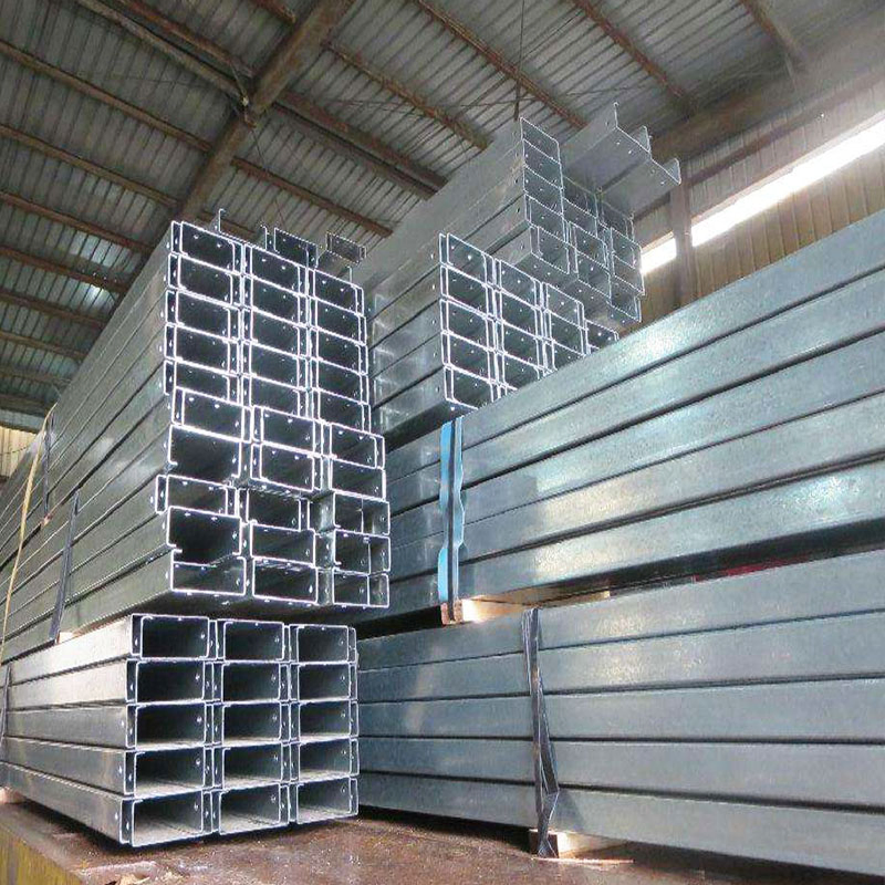 Hot Sale Rivet Connection Steel Column Ridge China Customized Prefabricated Z Purlin