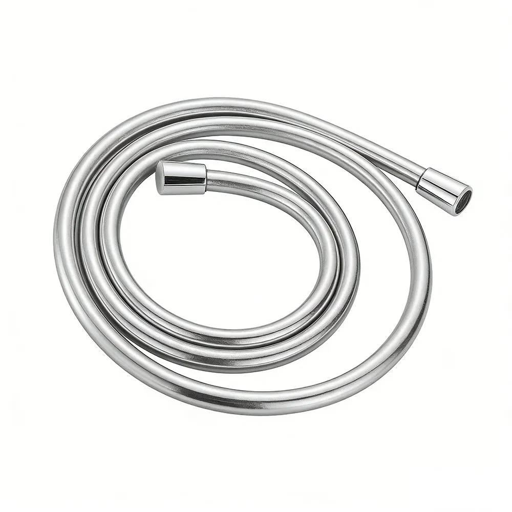 Modern Flexible PVC Shower Hose with Chrome Finish for Stylish Bathrooms