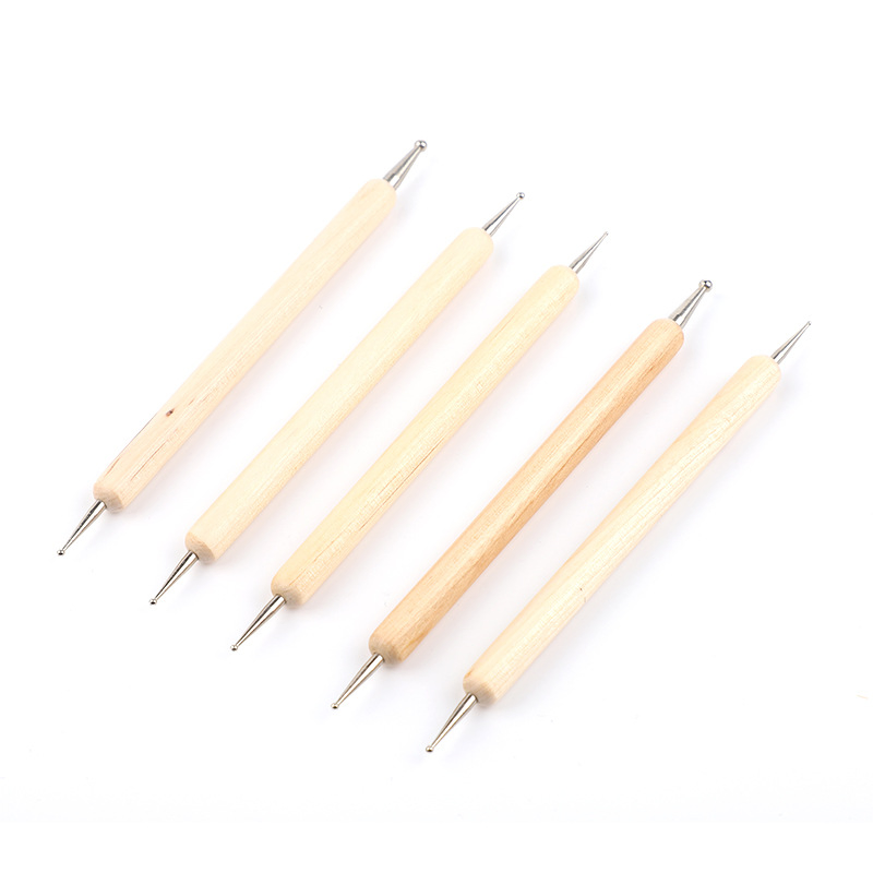 Factory Supplier Price OEM Dotting Brush Set with Wooden Handle
