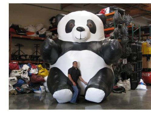 2023 New 25 FT. Giant Inflatable Panda Bear