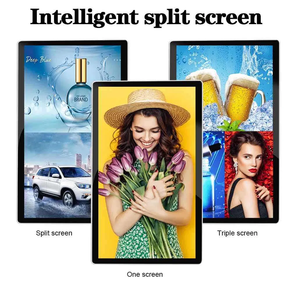 Wall Mount Digital Signage Menu Board LCD Display Screen Touch Screen Kiosk