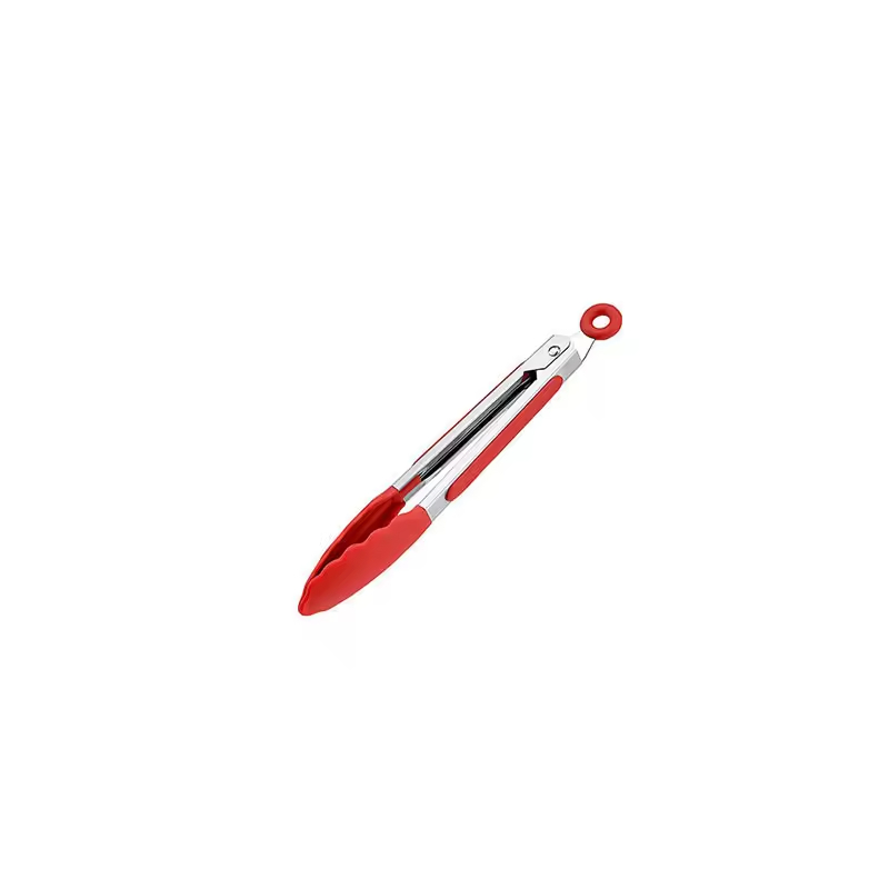 BPA Free Silicone Food Tongs Non-Stick BBQ Cooking Tongs Grilling Locking Kitchen Tongs