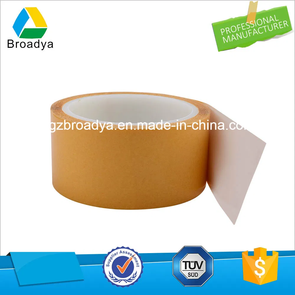 150mic*1240mm*100m Double Sided Transparent Pet White Paper Tape (BY6967W)