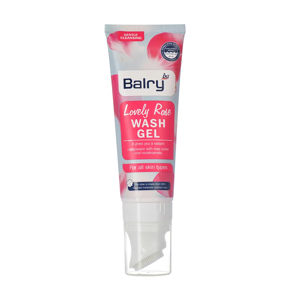 Balry Moisturizing Oil-Balancing Brighten Skin Face Wash Cleanser with Brush
