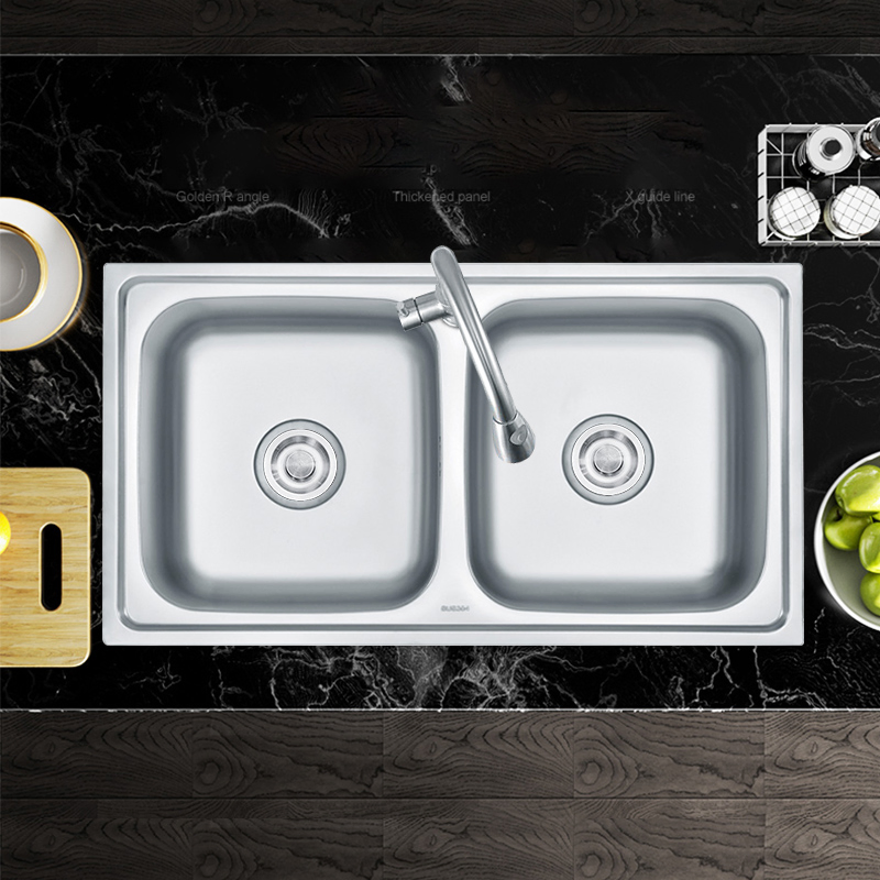 Wholesale Double Bowl 304 Stainless Steel Undermount Kitchen Sink From Chinese Factory