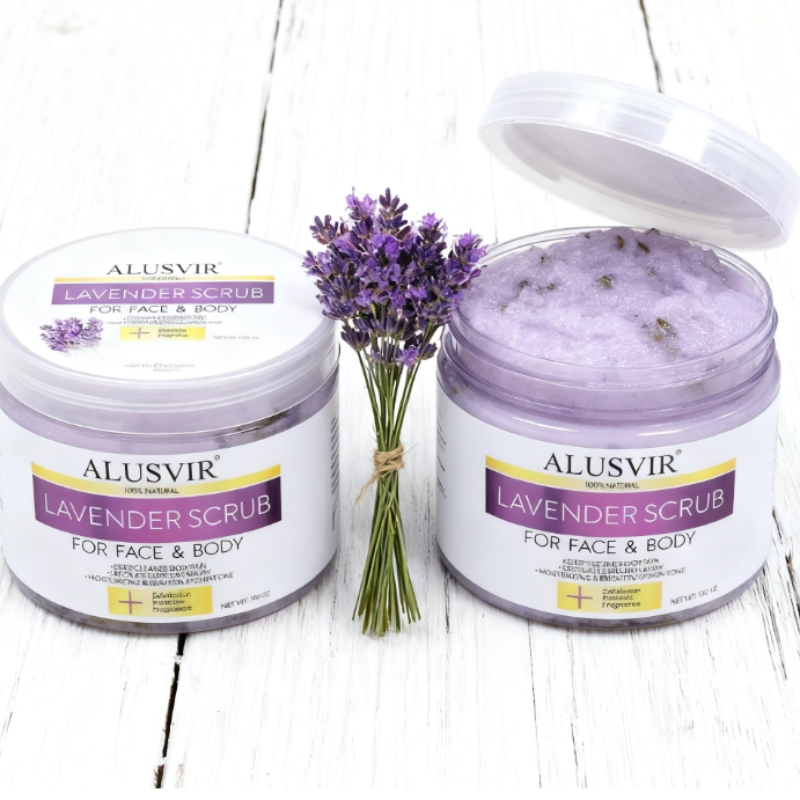 OEM Relaxing Aroma Therapeutic Grade Lavender Scrub for Body and Foot