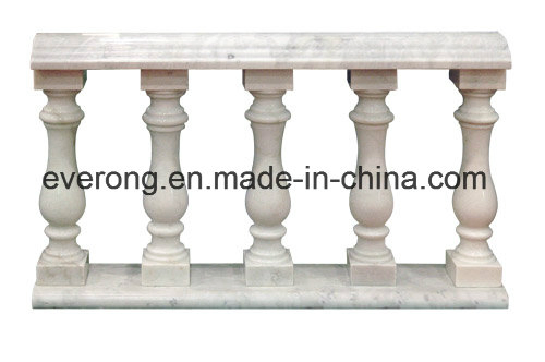 Handcarved Natural Stone Marble Balustrade Granite Railing and Baluster for Balcony