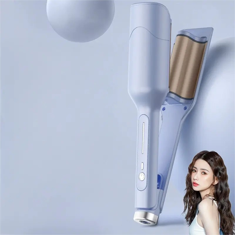 28mm Deep U-Shape Hair Waver Curling Iron Ionic Hair Care Styling Tool for Soft Waves & Voluminous Curls