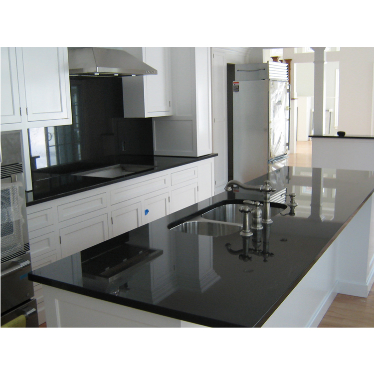Nature Black Stone Granite Worktop Impala Zimbabwe Black Granite Countertop