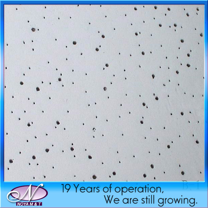 Acoustic Sound Absorbtion Decorative Mineral Fiber Wool Drop Ceiling Tile