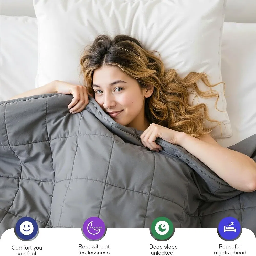 Утяжеленное одеяло для взрослых, 12 фунтов, 48x72 дюйма