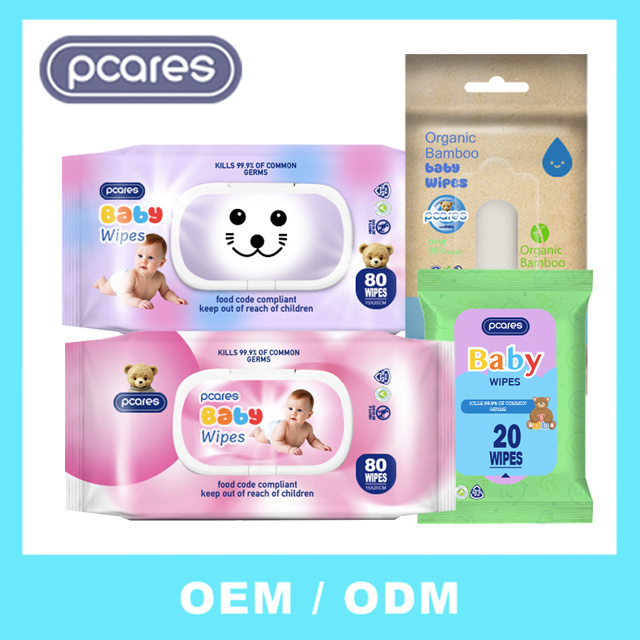 FDA Thick Soft Extra Durable Flushable Baby Cleaning Wet Wipes