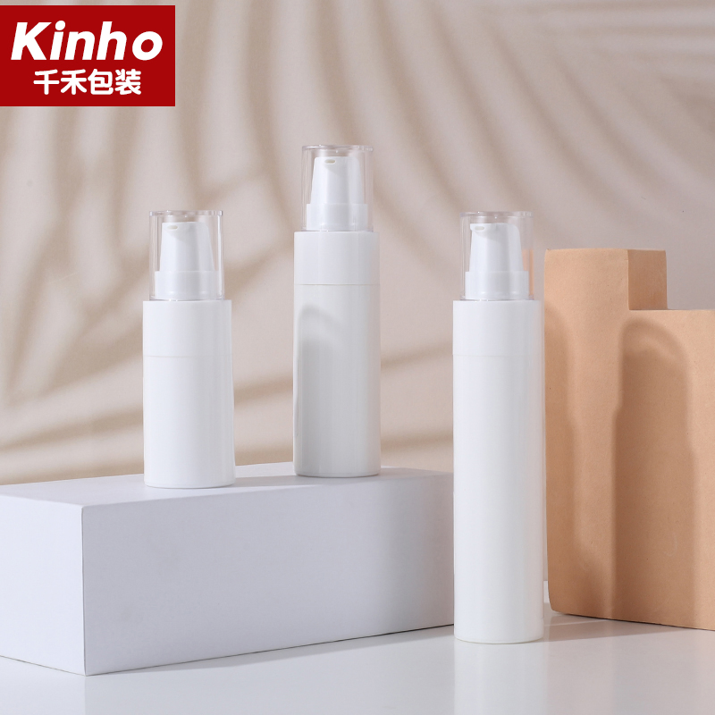 Unique Acrylic Cosmetic Cream Lotion Packaging Fashion Airless Plastic Bottle Screw Closure