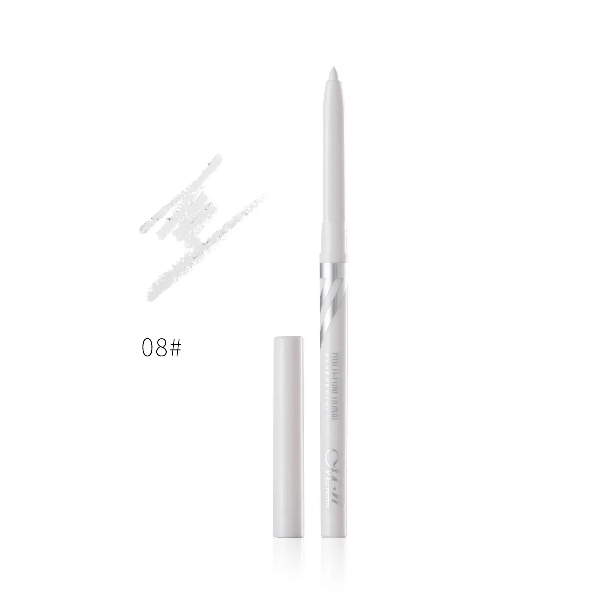 White Concealer Makeup Pen Can Rotate Under The Eyelids to Automatically Core out Eyeliner