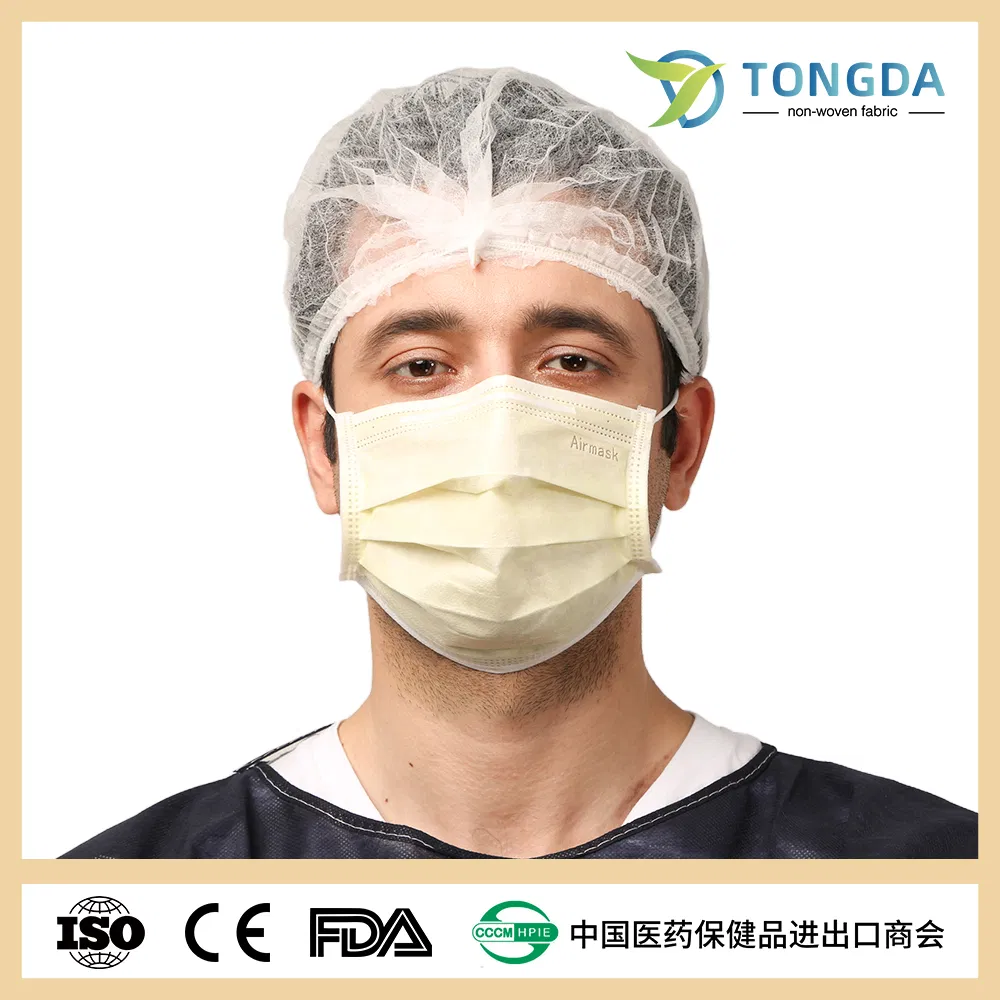 Disposable Pleated Mob Caps Colored Non-Woven Stretch Clip Caps