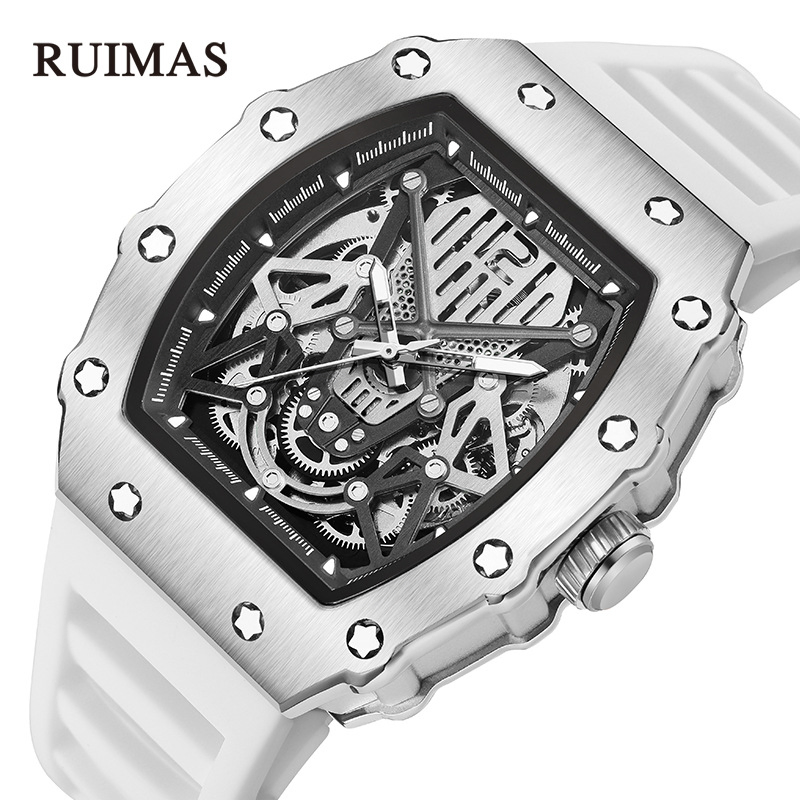 Hot-Selling Ruimas Brand Fashion Style Sport Business Waterproof Luminous Mechanical Watch