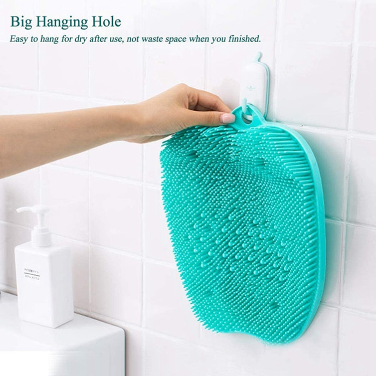 Foot SPA Silicone Shower Foot Massager Silicone Scrubber Non-Slip with Suction Cups