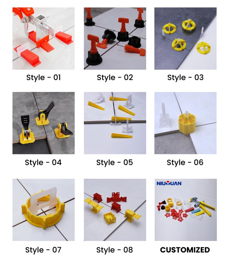 Factory Wholesale Tiling Construction Tools Wall Flooring Reusable Tile Leveling System