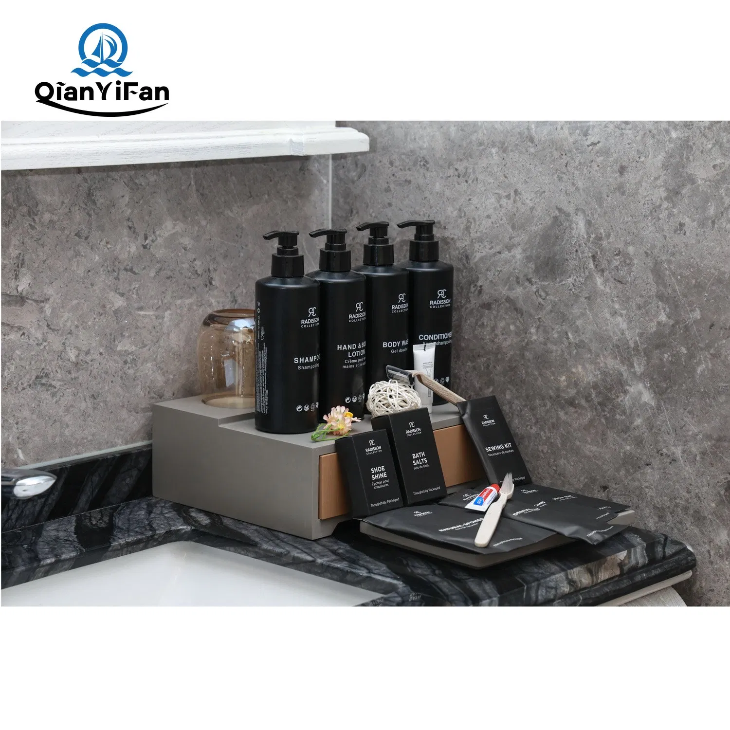 Premium 4-Piece Hotel Toiletries - Customizable for Resorts & Spas