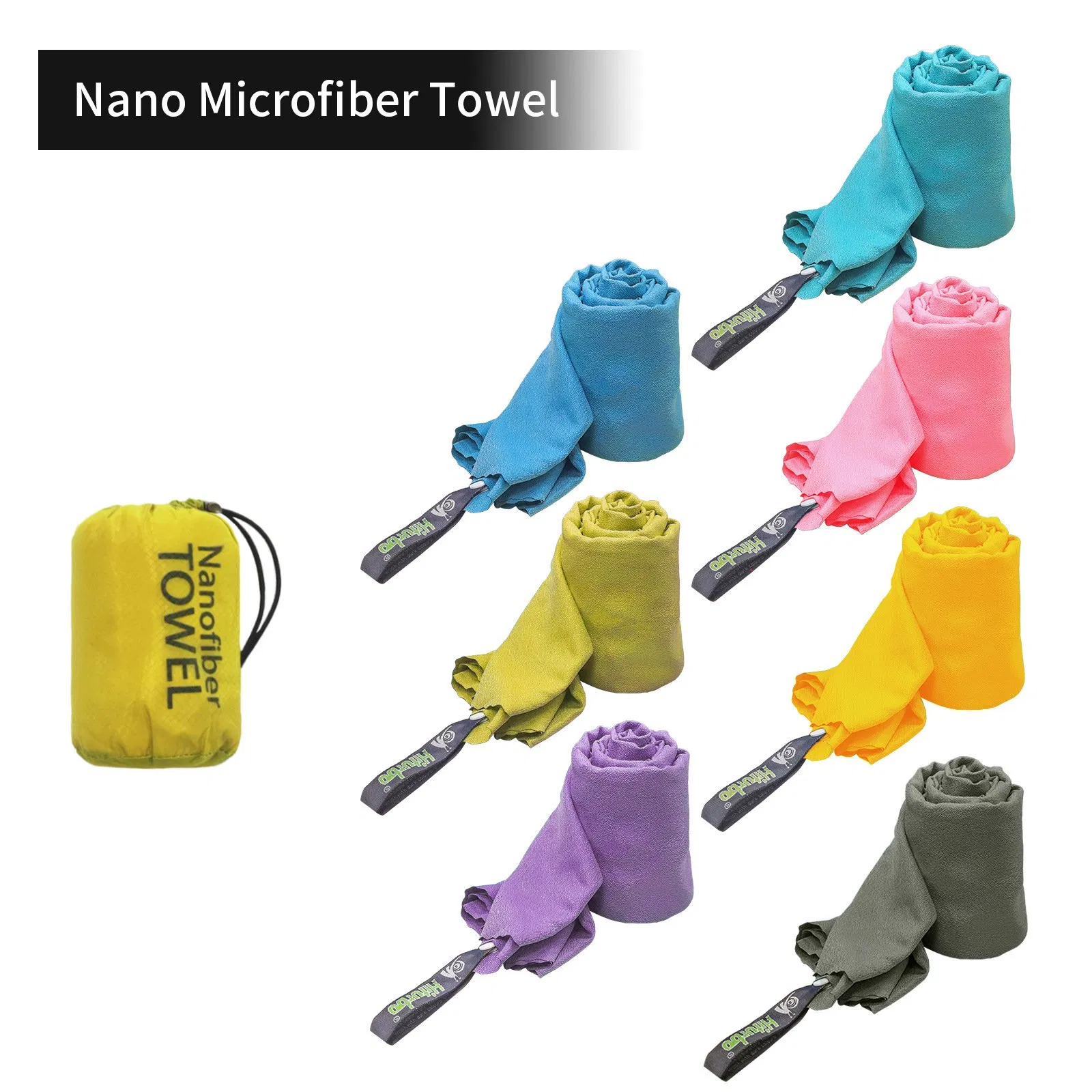 Wholesale Custom Embroidery Microfibre Sports Towel Whit Bag Microfiber Gym Towel Microfiber Towel