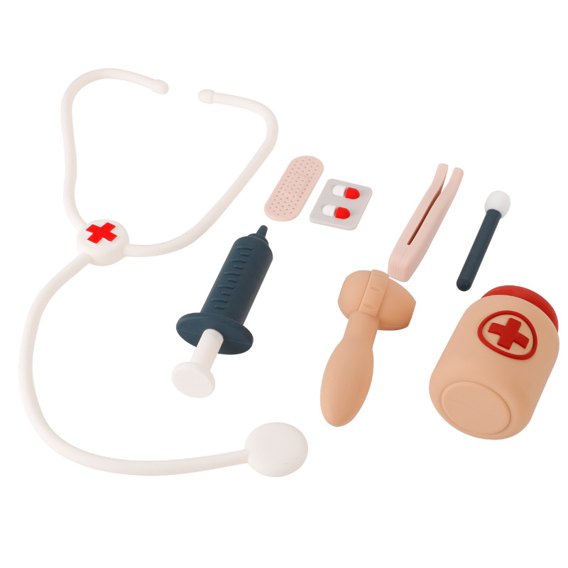 Educational Role Play Game Set Kids Kit Approval Silicone Doctor Toy