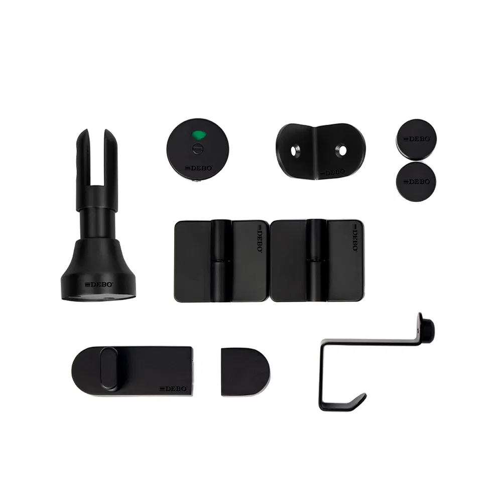 Debo Latest Design HPL Washroom Cubicle Accessories Compact Toilet Partition Manufacturer