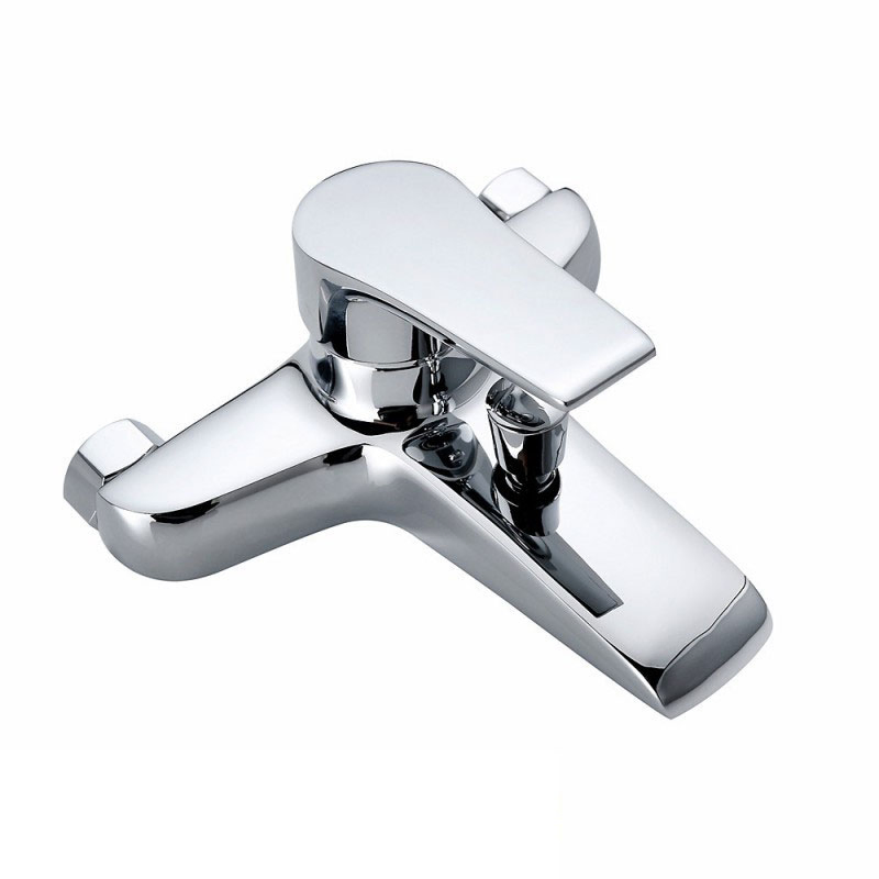 Premium Chrome-Plated Wall-Mount Bath Faucet for Bathrooms