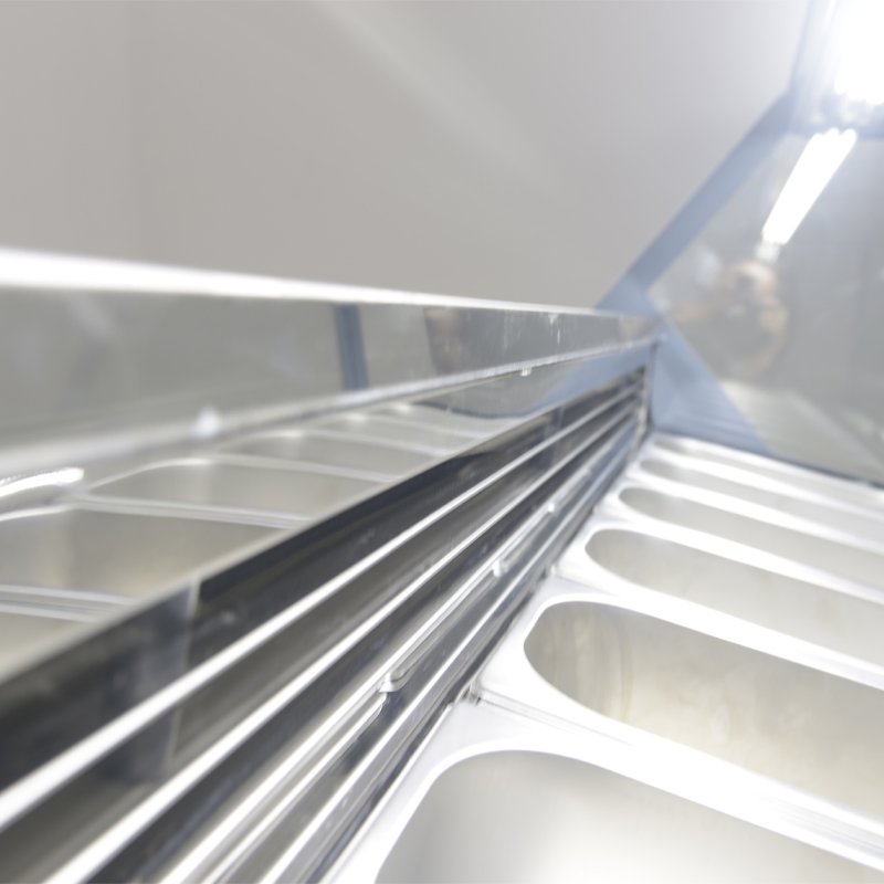 Commercial Automatic Ice Cream Freezer Refrigerator Ice Cream Display Cabinet