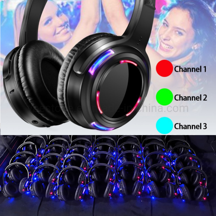 Беспроводные наушники Silent Disco, радиус 500м