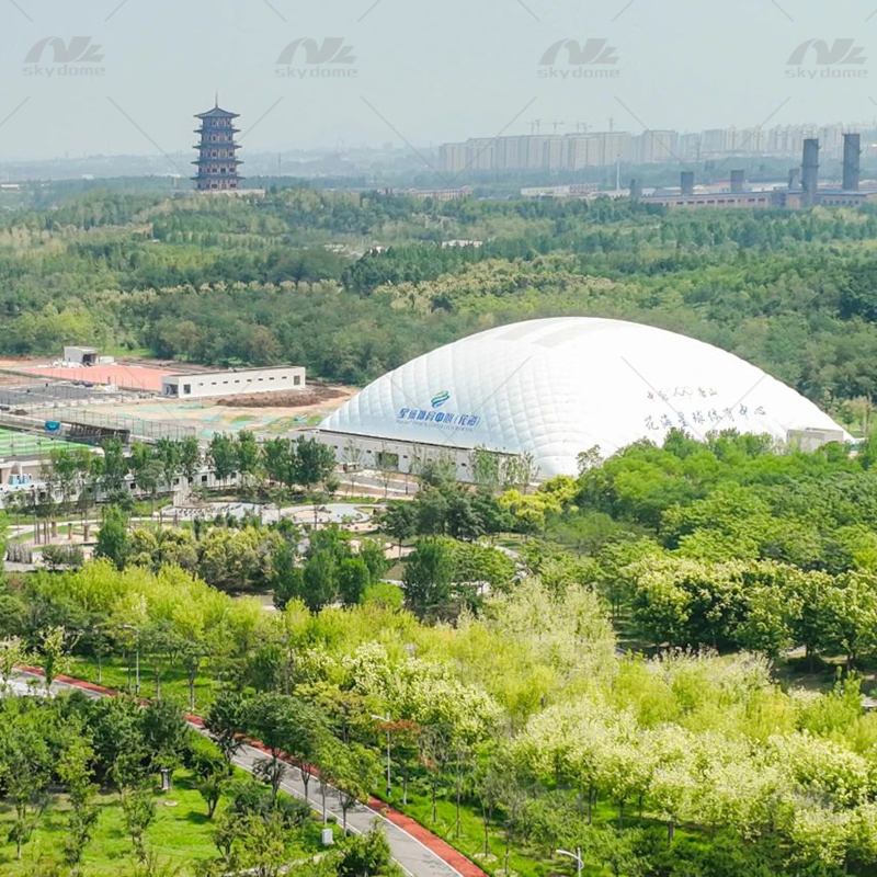 Inflatable Air Supported Membrane Domes for Sports Center