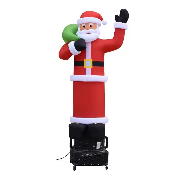 Boyi Inflatable Christmas Dancer Inflatable Santa Air Dancer Sky Waving Man