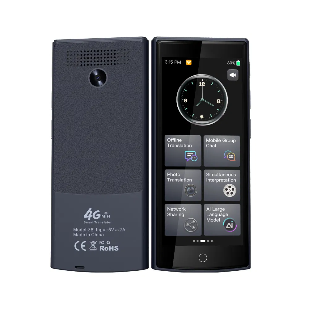 High Accuracy Portable Voice Translator Machine 139 Online Languages 19 Offline Dictionary Intelligent Translation Device