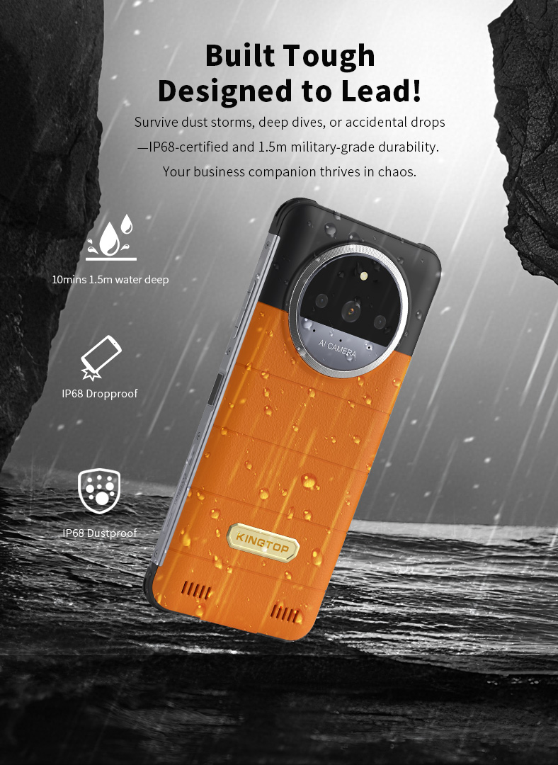 Защищённый смартфон Kingtop Ks20 с GPS, 8/256 ГБ