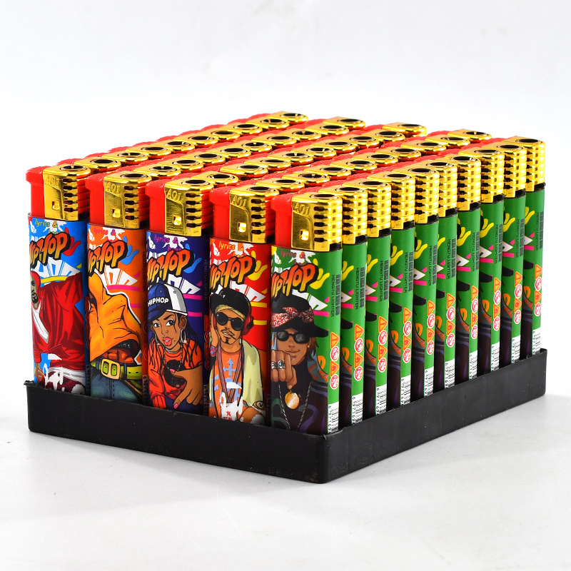 Windproof Thickened Plastic Lighter Personality Lighter