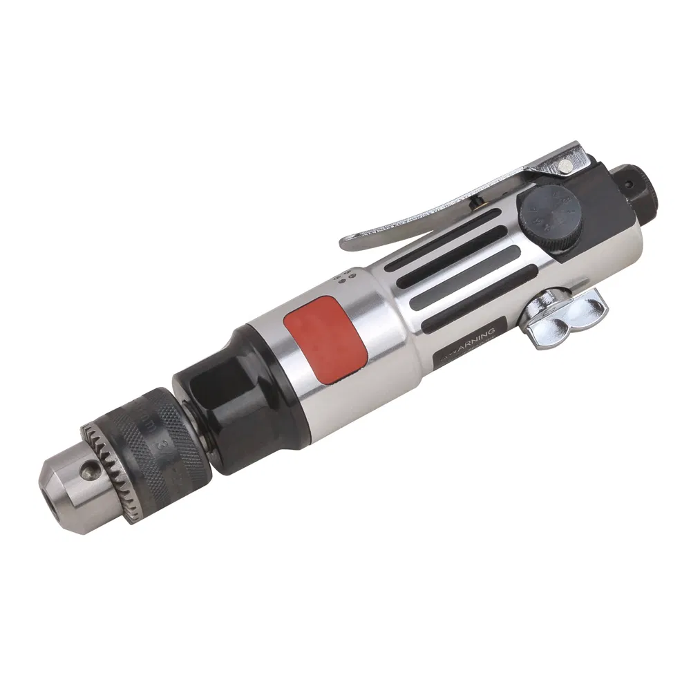 Side Exhasut Collet 3/8" Reversible Air Drill