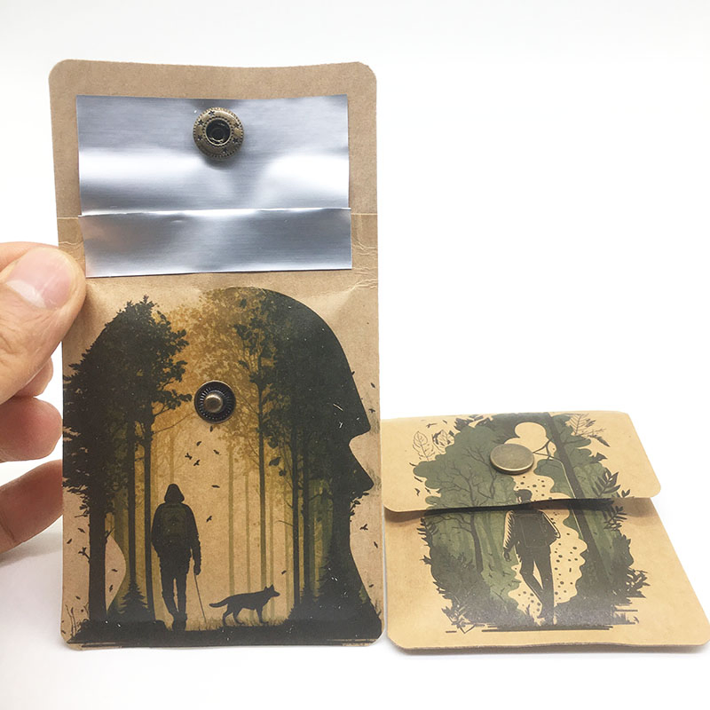 2023 Newest PVC Ashtray Custom Logo Aluminum Foil Inner Portable Disposable Pocket Ashtray for Indoor and Outdoor