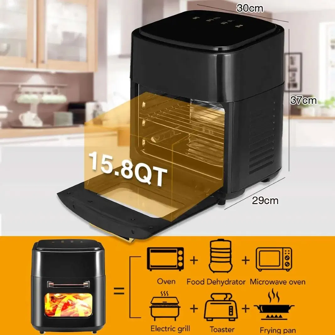 Wholesale 15L Digital Large Visual Air Fryer Oven