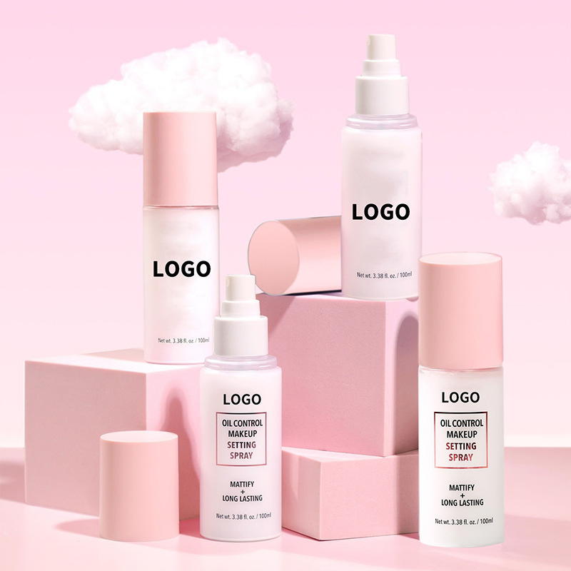 Oil Free Rose Water Mattify Matte Finish Makeup Facial Setting Spray Mist