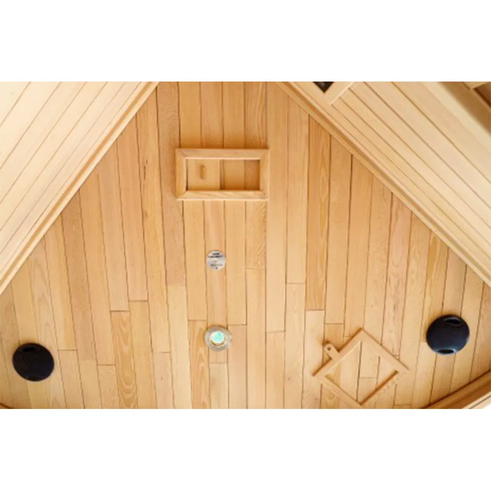 Sunrans 4 Persons Far Infrared Sauna Room Luxury Relaxation with Full Spectrum Heat